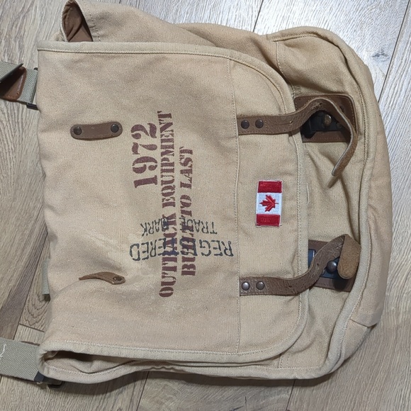 Kakadu Traders Australia Messenger Satchel Tan Bag - Picture 2 of 12